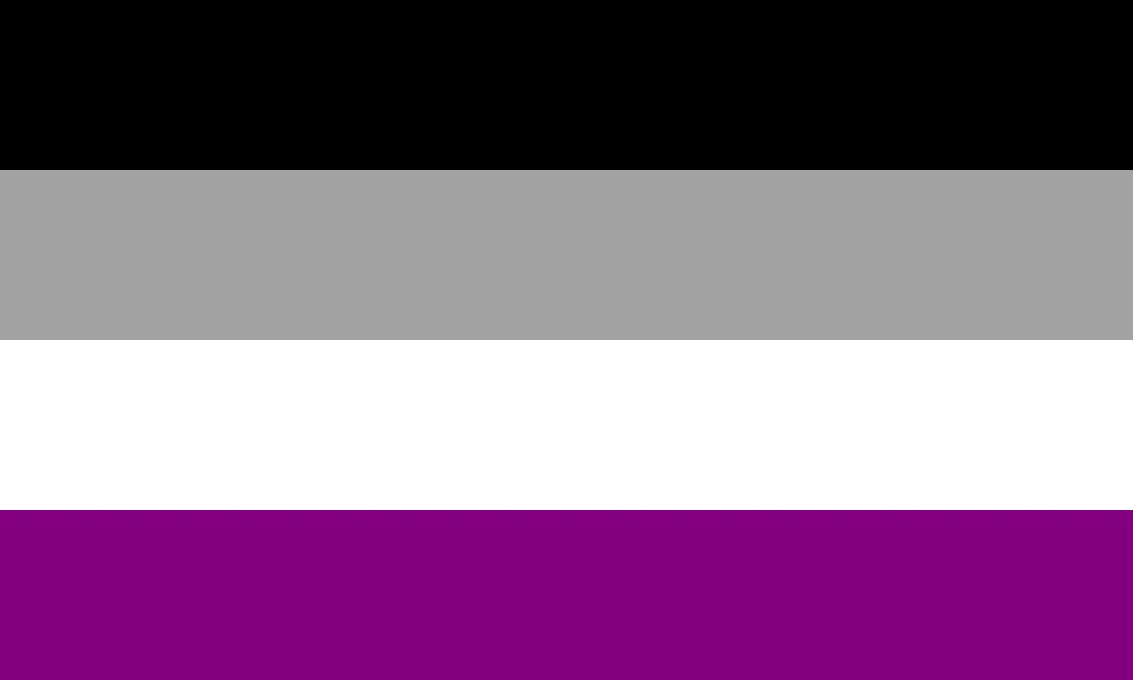 Image of an asexual flag